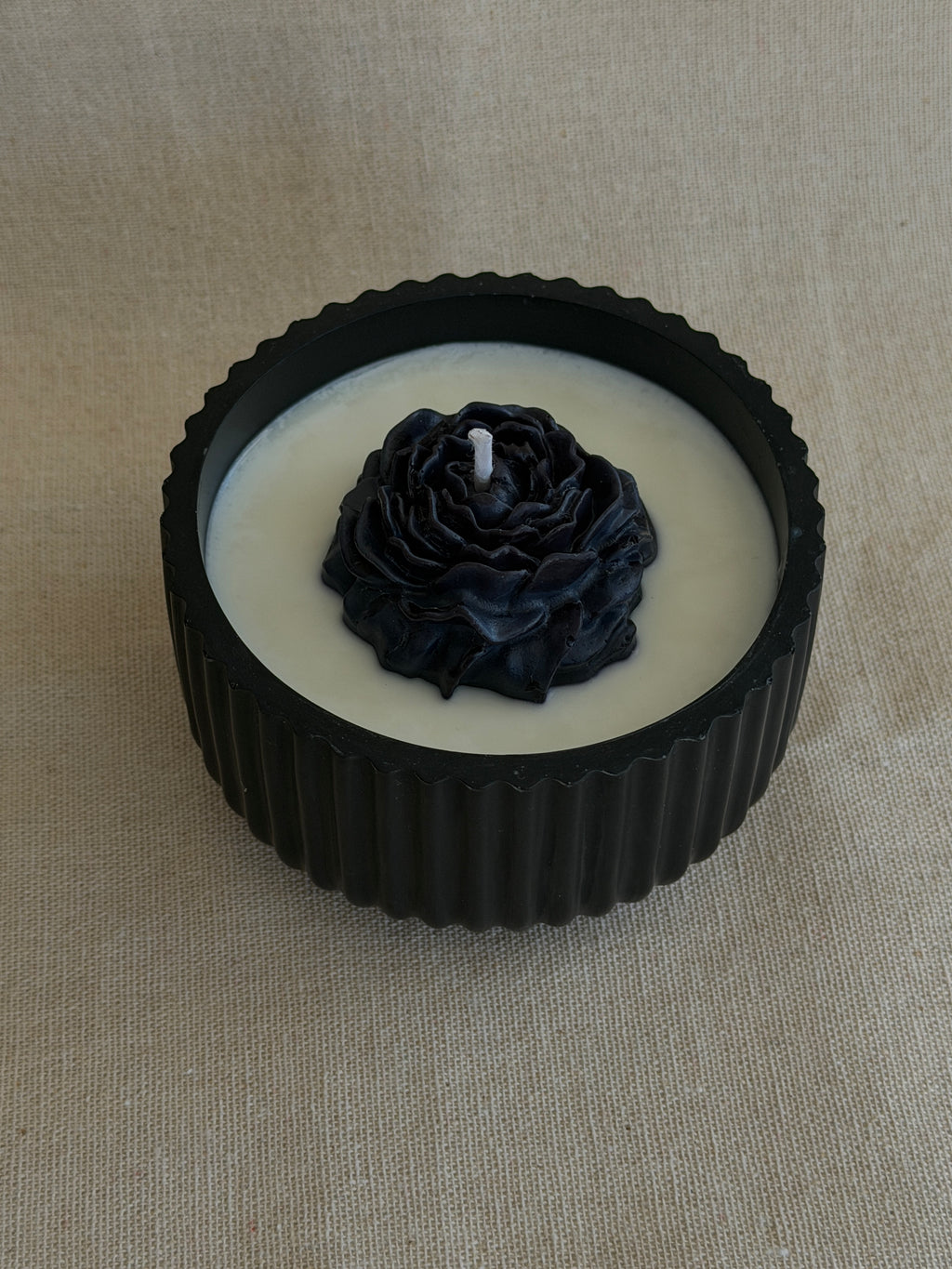 Dune Halo: The Sculpted Peony Edition in Jesmonite vessel