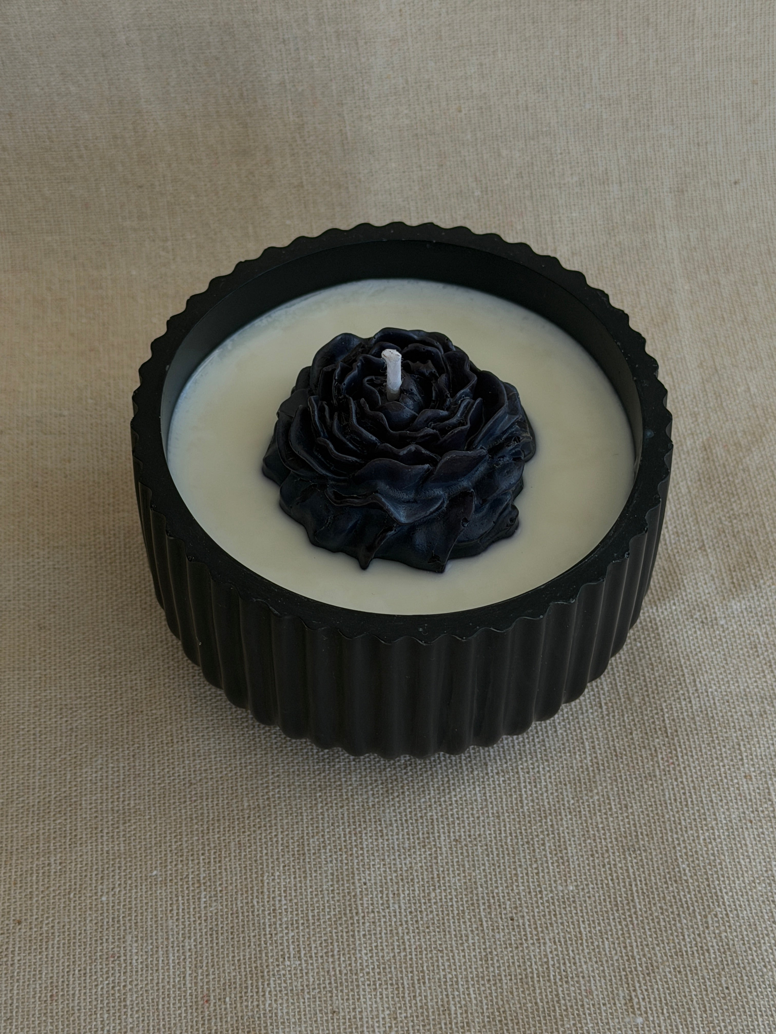 Dune Halo: The Sculpted Peony Edition in Jesmonite vessel