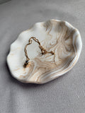 Dune Wave Jesmonite Tray – Decorative Plate for Home & Desk