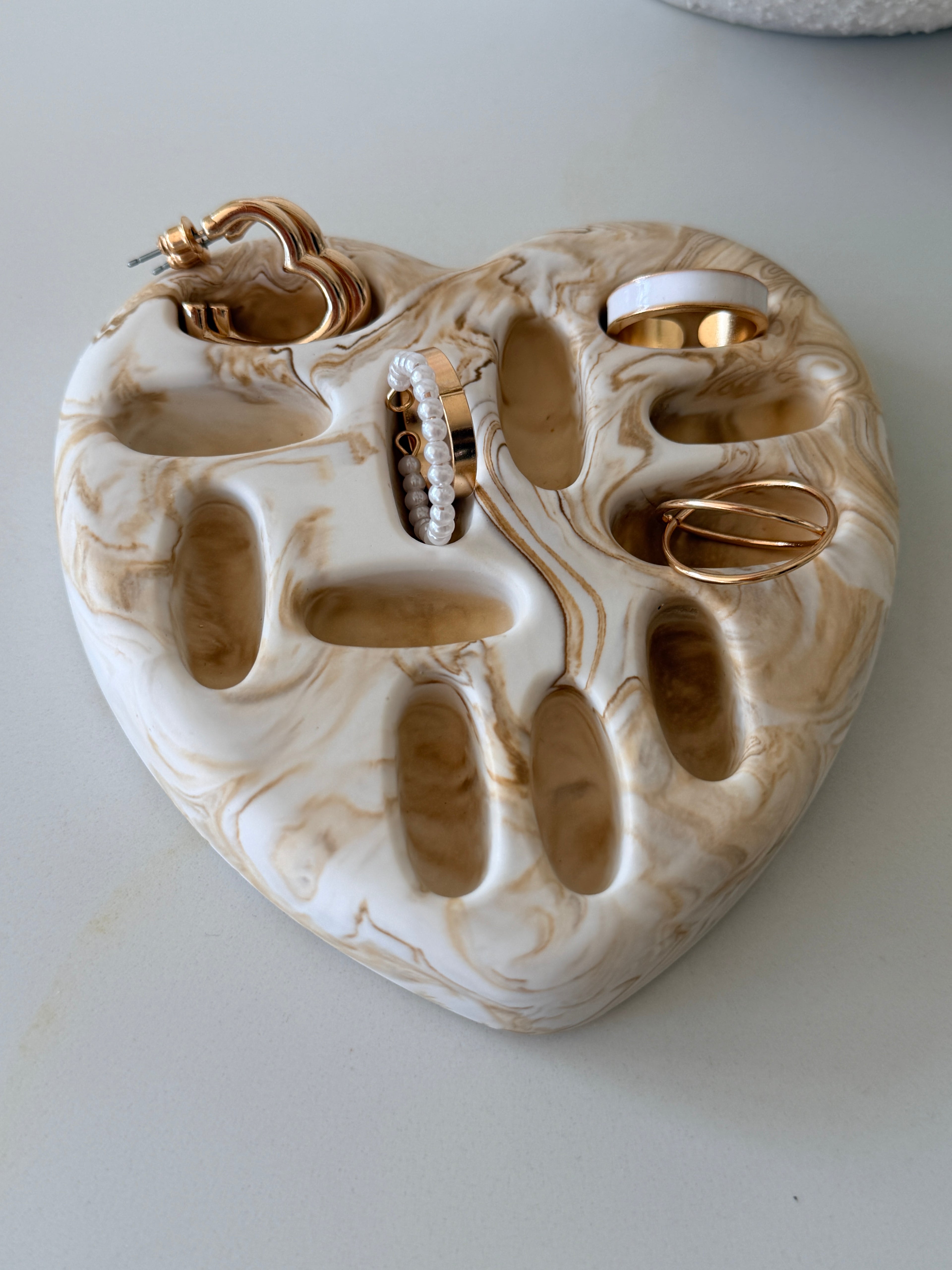Jesmonite Jewellery Tray UK – Handmade Sculpted Catchall Organiser