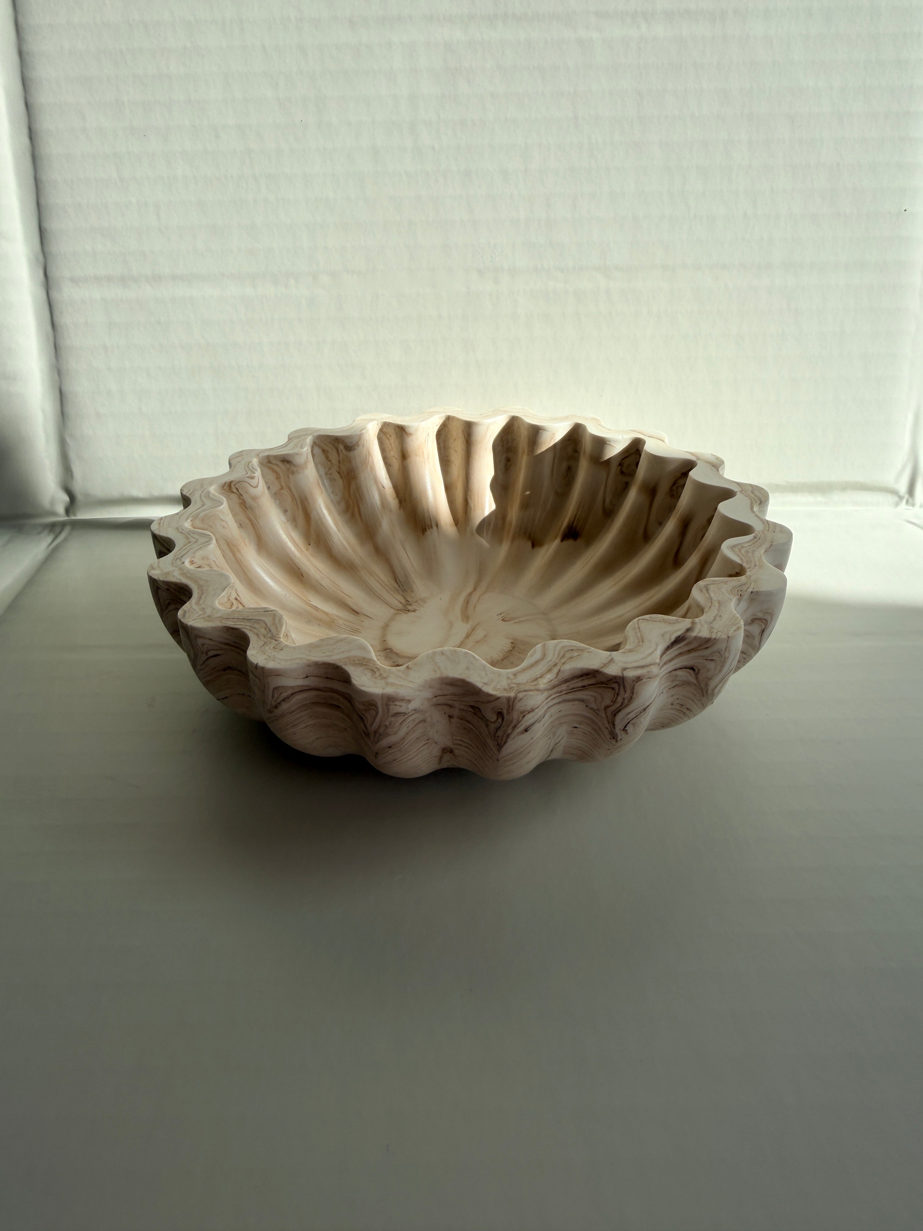 Terra Jesmonite Bowl – Sculptural Decorative Trinket Bowl